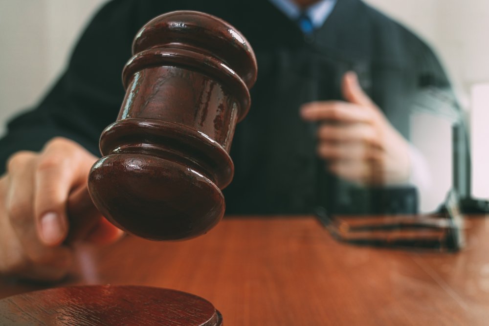 judge rendering decision on child support enforcement case