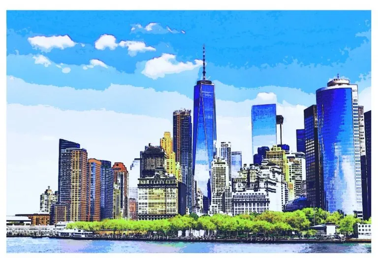 view of manhattan, ny from state island